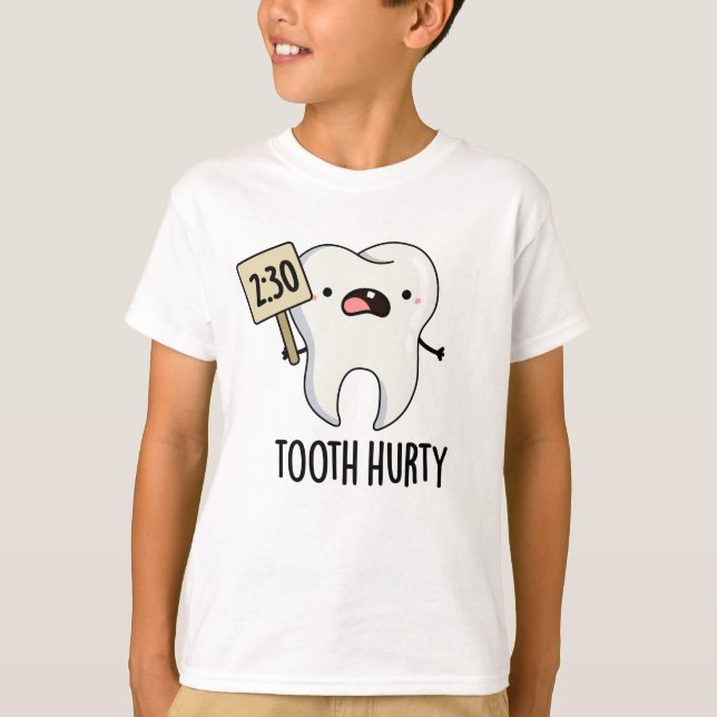 Tooth Hurty Funny Dental Puff T-Shirt (Vorderseite)