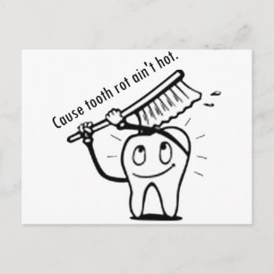 Tooth Rot Ain't Hot Postkarte
