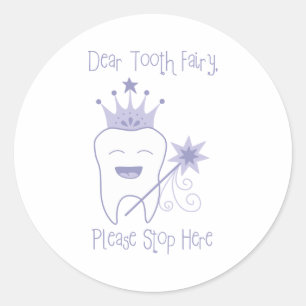 Tooth Runder Aufkleber