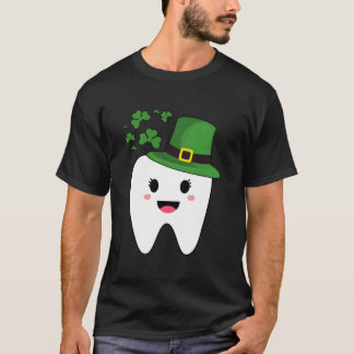 Tooth With Dental Assistant St Patricks Day T-Shirt