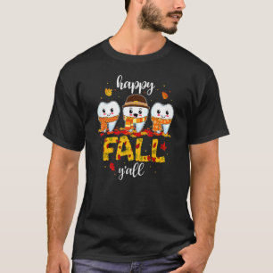 Tooth Zähne glücklichen Fall Y'all Zahnarzt Danke T-Shirt