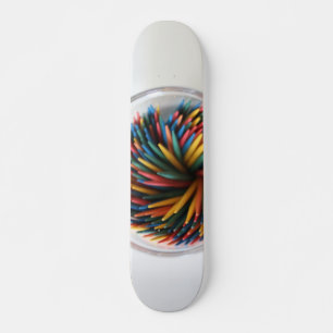 Toothpicks colorés Skateboard