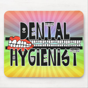 TOOTHY DENTAL HYGIENIST LOGO MOUSEPAD