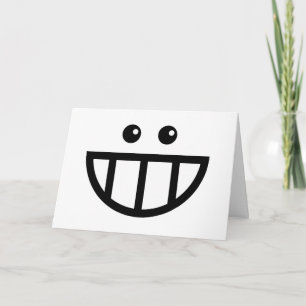 Toothy Face Vielen Dank Dankeskarte
