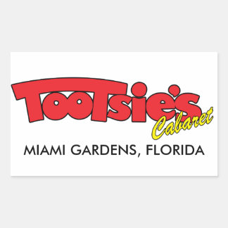 Tootsies Cabaret Rechteckheber Rechteckiger Aufkleber