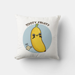 Tooty Fruity Funny Banana Frucht Puff Kissen