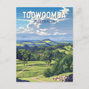 Toowoomba Australien Reise Kunst Vintage Postkarte