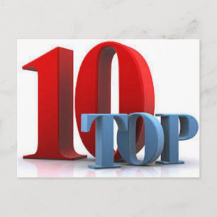 Top 10 des cartes postales
