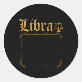 Top 10 Regeln Libra Horoskop Runder Aufkleber