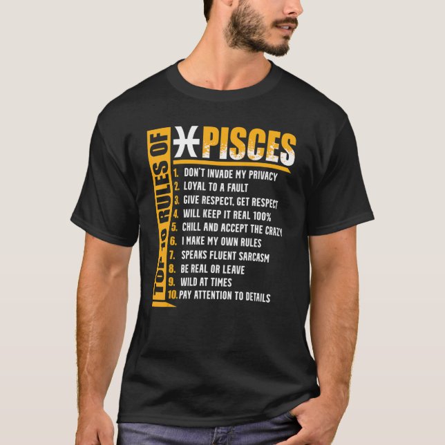 Top 10 Rules Of Pisces Zodiac Sign (Vorderseite)