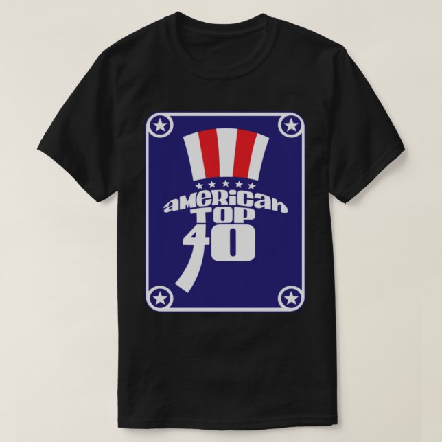 Top 40 des T-shirts classiques américains (Design devant)