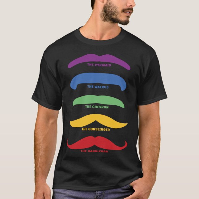 Top 5 Rainbow Mustache Styles für Gay Pride Parad (Vorderseite)