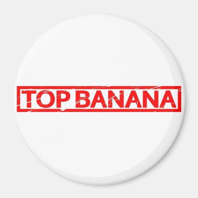 Top Banana-Briefmarke Magnet (Vorne)