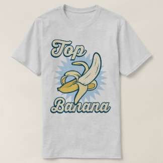 Top Banana Numéro Un Drôle Rétro Slogan T-Shirt
