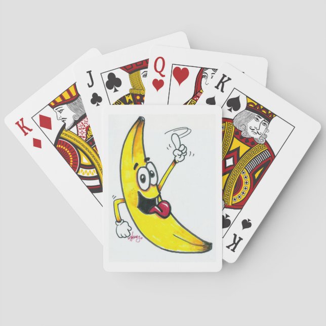 Top Banana, Tanzbanane Cartoon Spielkarten (Rückseite)