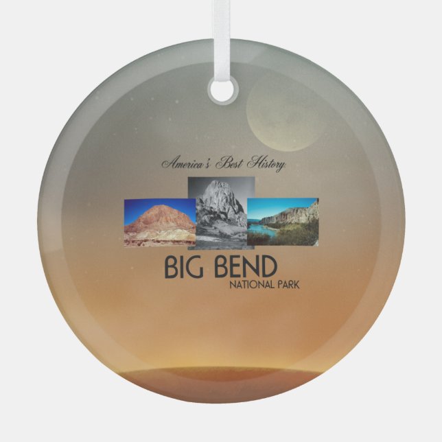 TOP Big Bend Glass Ornament Aus Glas (Vorderseite)