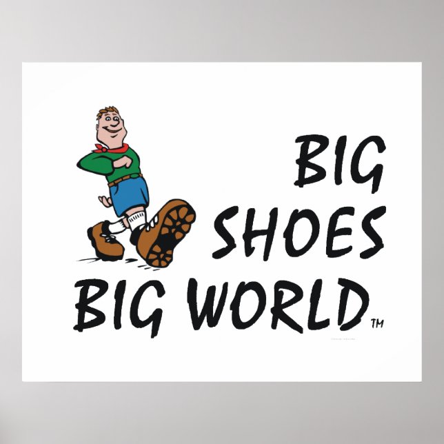 Top Big Shoes Big World Poster (Vorne)