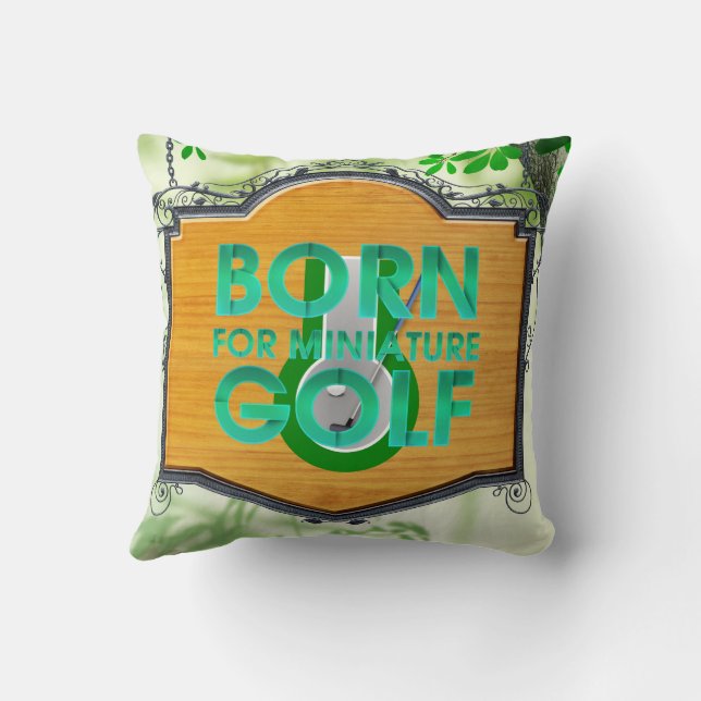 TOP Born for Miniature Golf Kissen (Rückseite)
