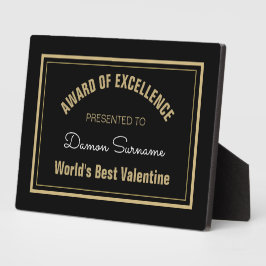 Top Cadeau ! Plaque de la table Best Valentine