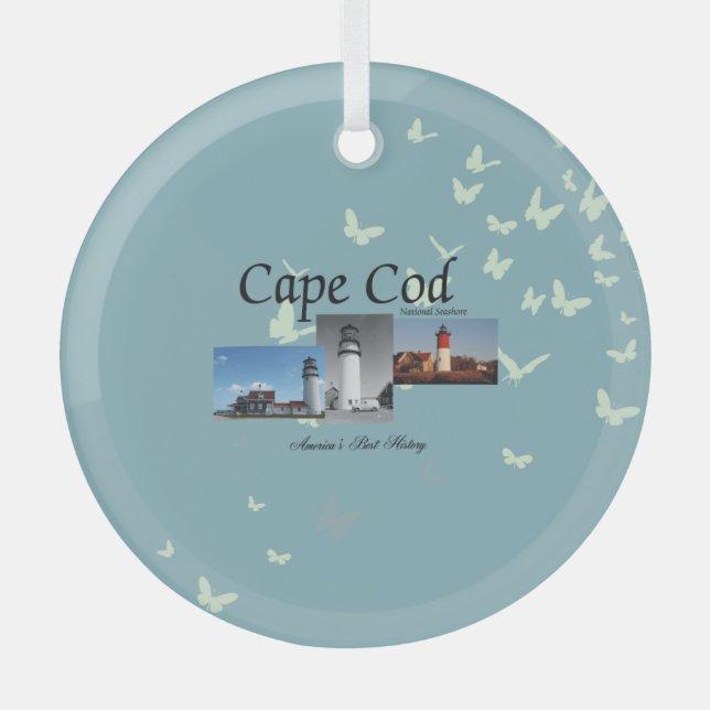 TOP Cape Cod Glass Ornament Aus Glas (Vorderseite)