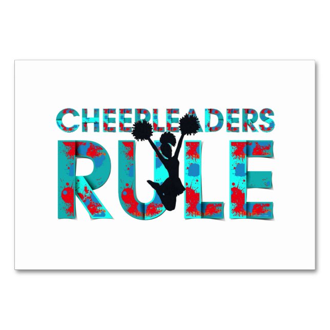 Top Cheerleader Rule Tischnummer (Vorderseite)