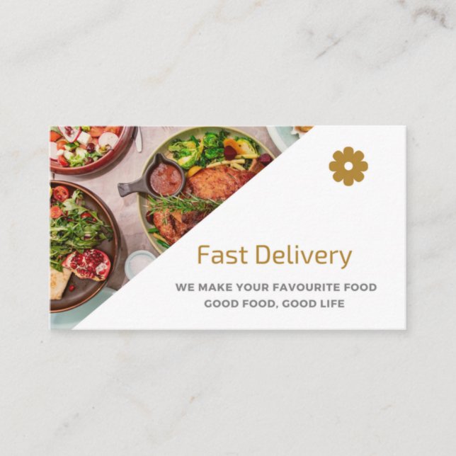 Top Class Restaurant Business Card Visitenkarte (Vorderseite)