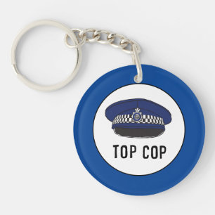 Top Cop. Policier ou gendarme. Bague clé