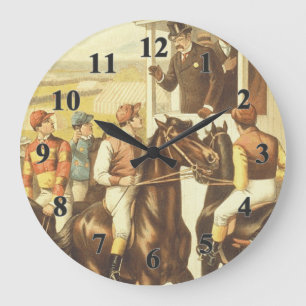 TOP Derby-Tag Große Wanduhr