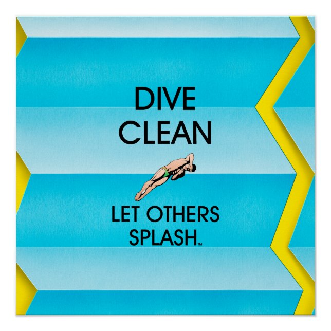 TOP Diving Clean Poster (Vorderseite)