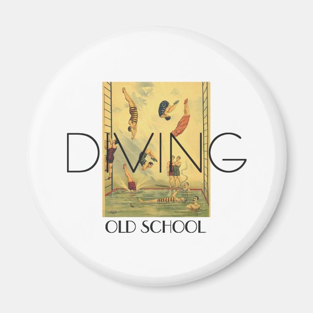 TOP Diving Old School Magnet (Vorne)