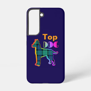 Top Dog Logo Dk Blau Samsung Galaxy Hülle