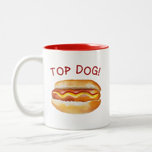 Top Dog Summer Cockout Mug - Drôle Hot Dog (Gauche)