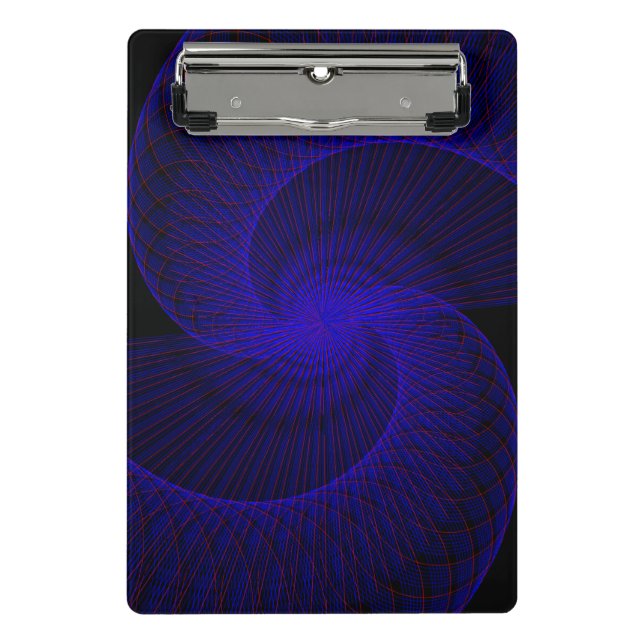 Top Down Dual Funnel Geometric Mini Clipboard Mini Klemmbrett (Vorderseite)