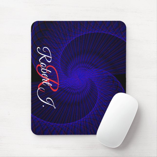 Top Down Dual Funnel Geometric Mouse Pad Mousepad (Mit Mouse)