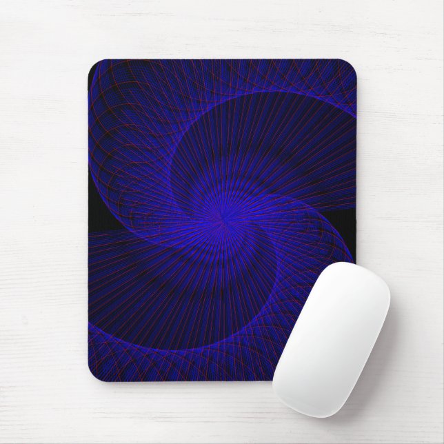 Top Down Dual Funnel Geometric Mouse Pad Mousepad (Mit Mouse)