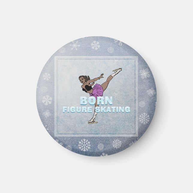 TOP Eiskunstlauf geboren Magnet (Vorne)