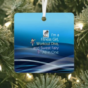 TOP Fitness Dreifach-Play-Metallornament Ornament Aus Metall