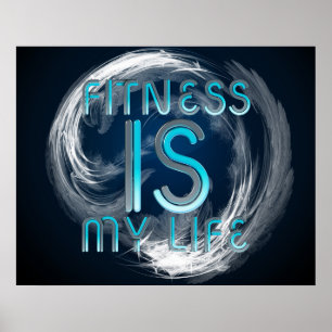 TOP-Fitness ist mein Leben Poster