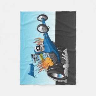 Top Fuel Dragster Cartoon Fleecedecke