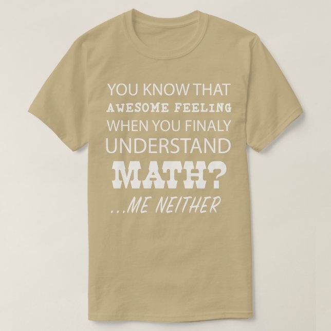 Top Funny Phantastisch verstehen Mathematik Gesche (Design vorne)