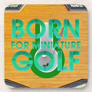 TOP Für Minigolf geboren Getränkeuntersetzer