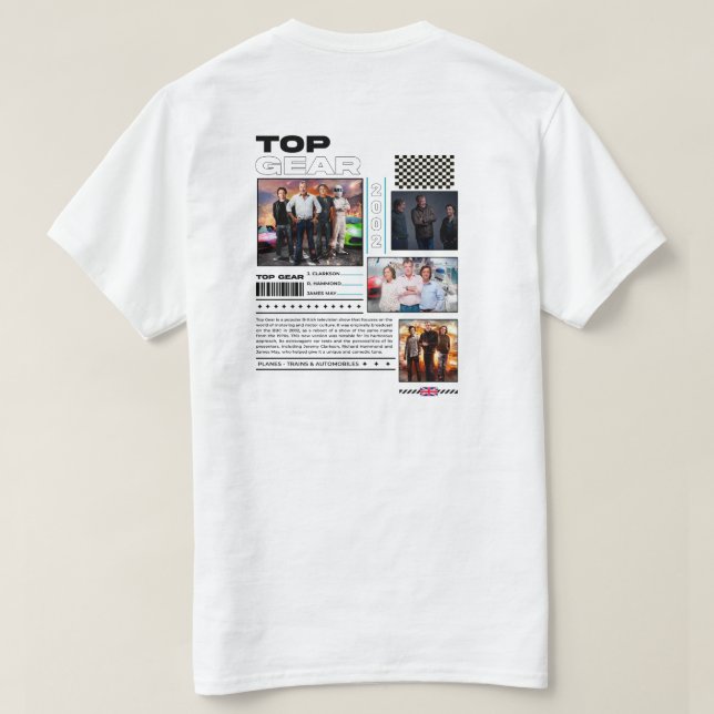 Top Gear T-Shirt (Design Rückseite)