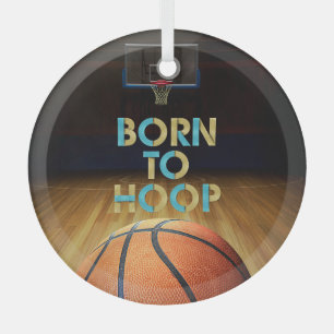 TOP Geboren zu Hoop Glass Ornament Aus Glas