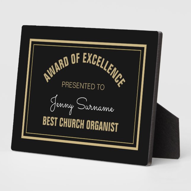 Top Geschenk! Best Church Organic Plaque Fotoplatte (Seite)