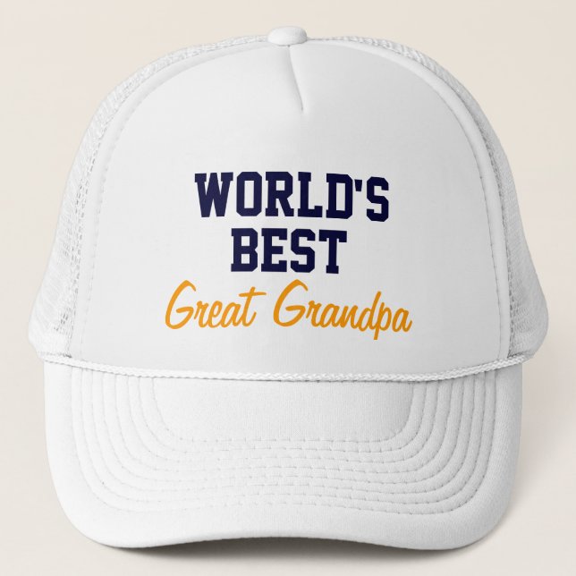 Top Geschenk! Die beste Urgroßveilkappe der Welt Truckerkappe (Vorderseite)