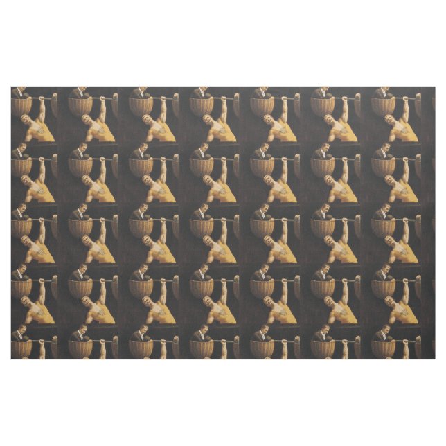 TOP Gewichtheben Old School Stoff (Fat Quarter (45,7 x 55,9 cm))