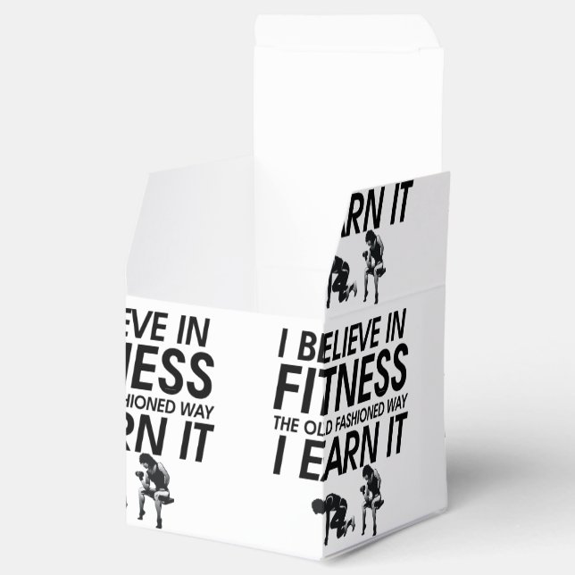 TOP glauben an Fitness Geschenkschachtel (Geöffnet)