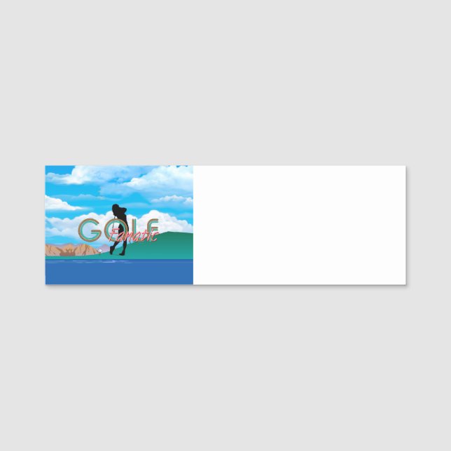 TOP Golf Fanatic Namensschild (Vorderseite)