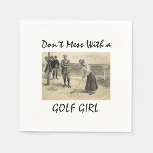 TOP Golf Girl Napkins Serviette