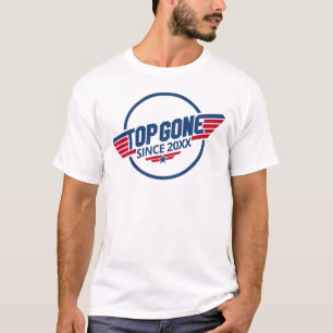 Top Gone Spoof Glatze Anpassbares Jahr T-Shirt Ges
